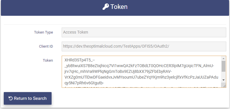 Access Token View