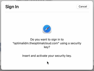 Use Security Key Apple laptop 3